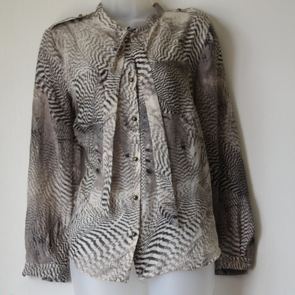 LOFT Snake Printed Blouse